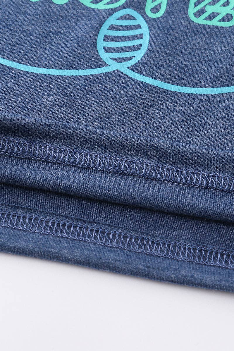 Navy "happy easter" Top