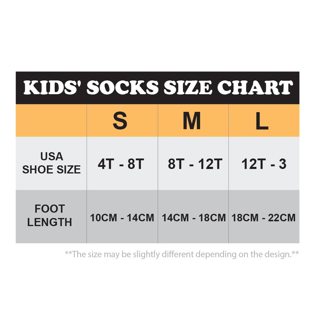 Kids' Solid Color Crew Socks Set
