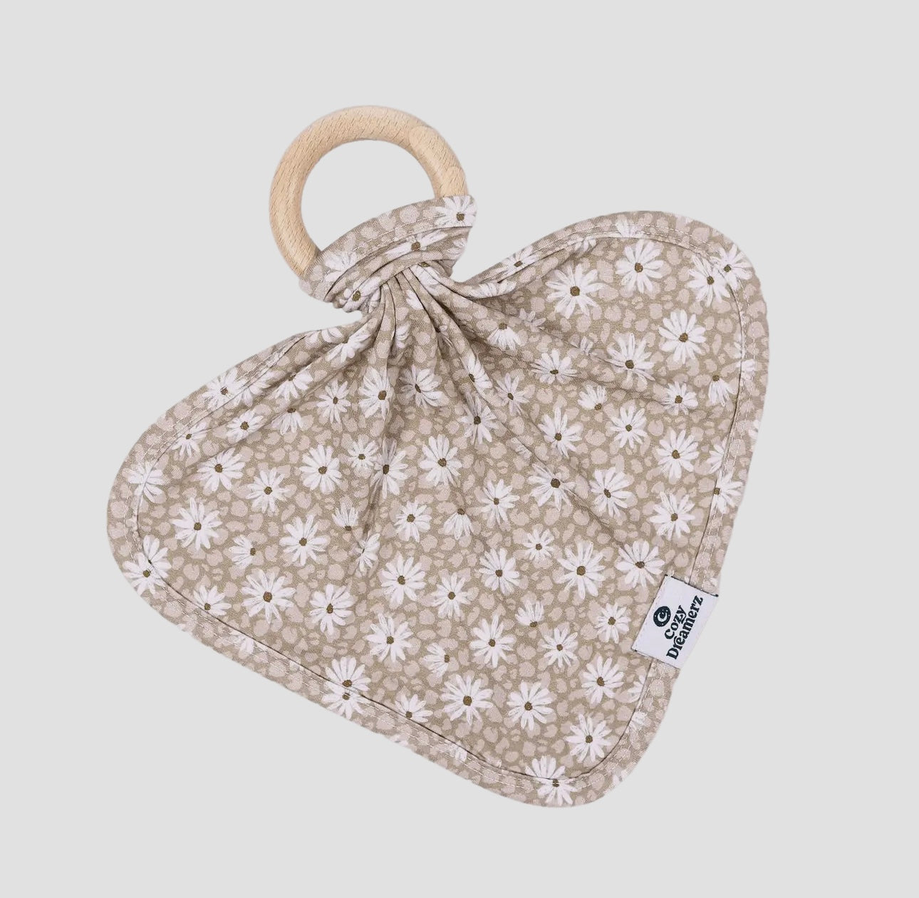 Bamboo Lovey W/ Wooden Teething Ring