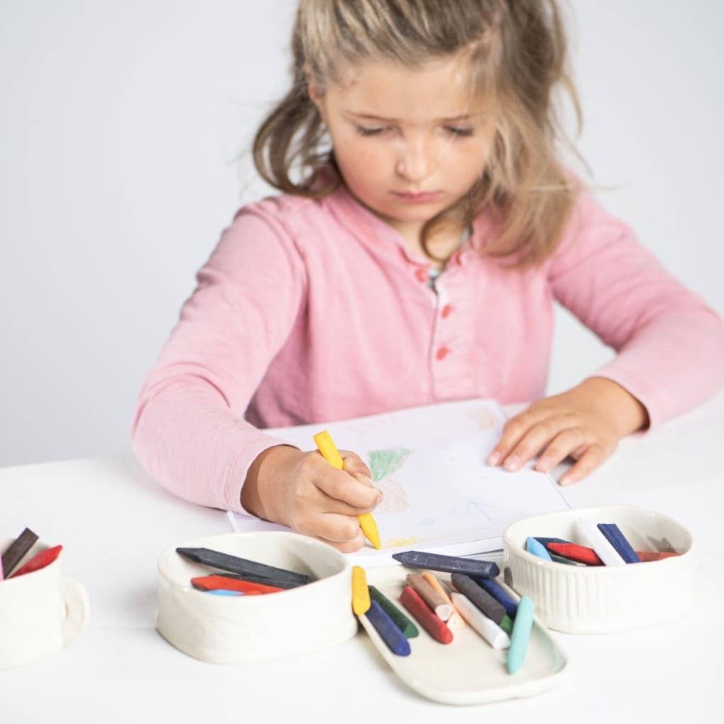 Triangle Non-Toxic Beeswax Crayons - case