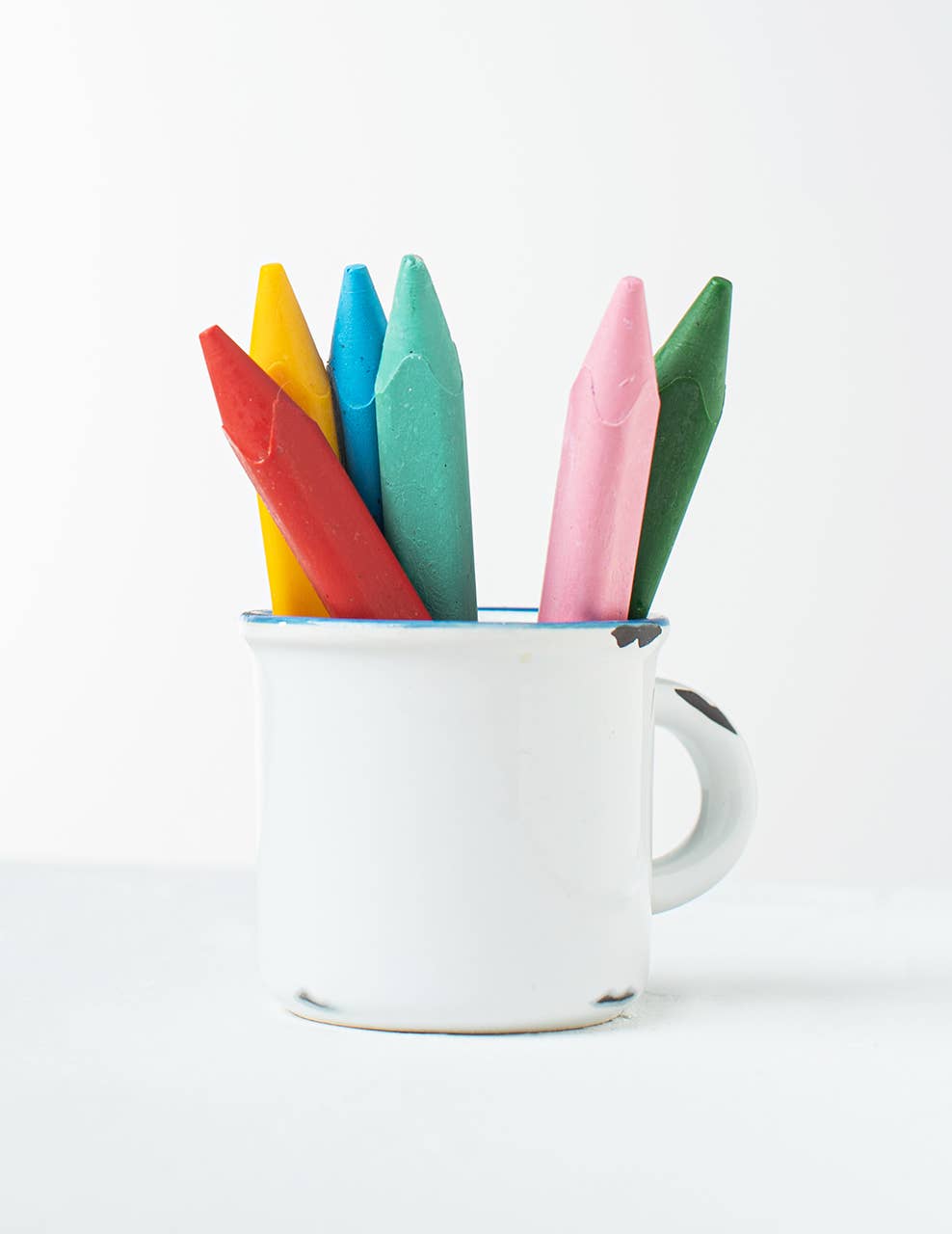 Triangle Non-Toxic Beeswax Crayons - case