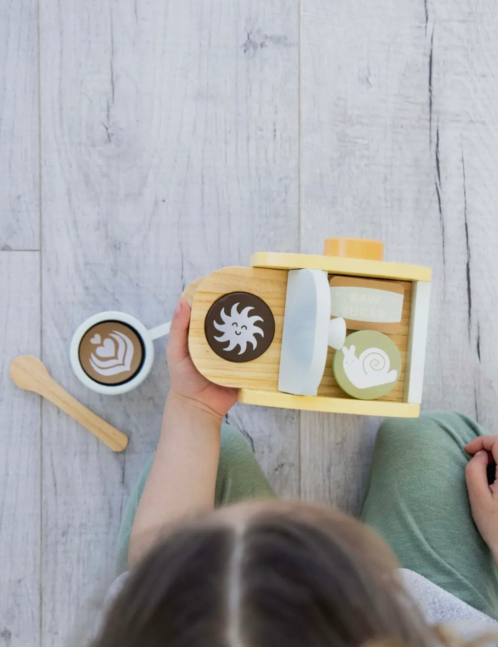Wooden Coffee Set