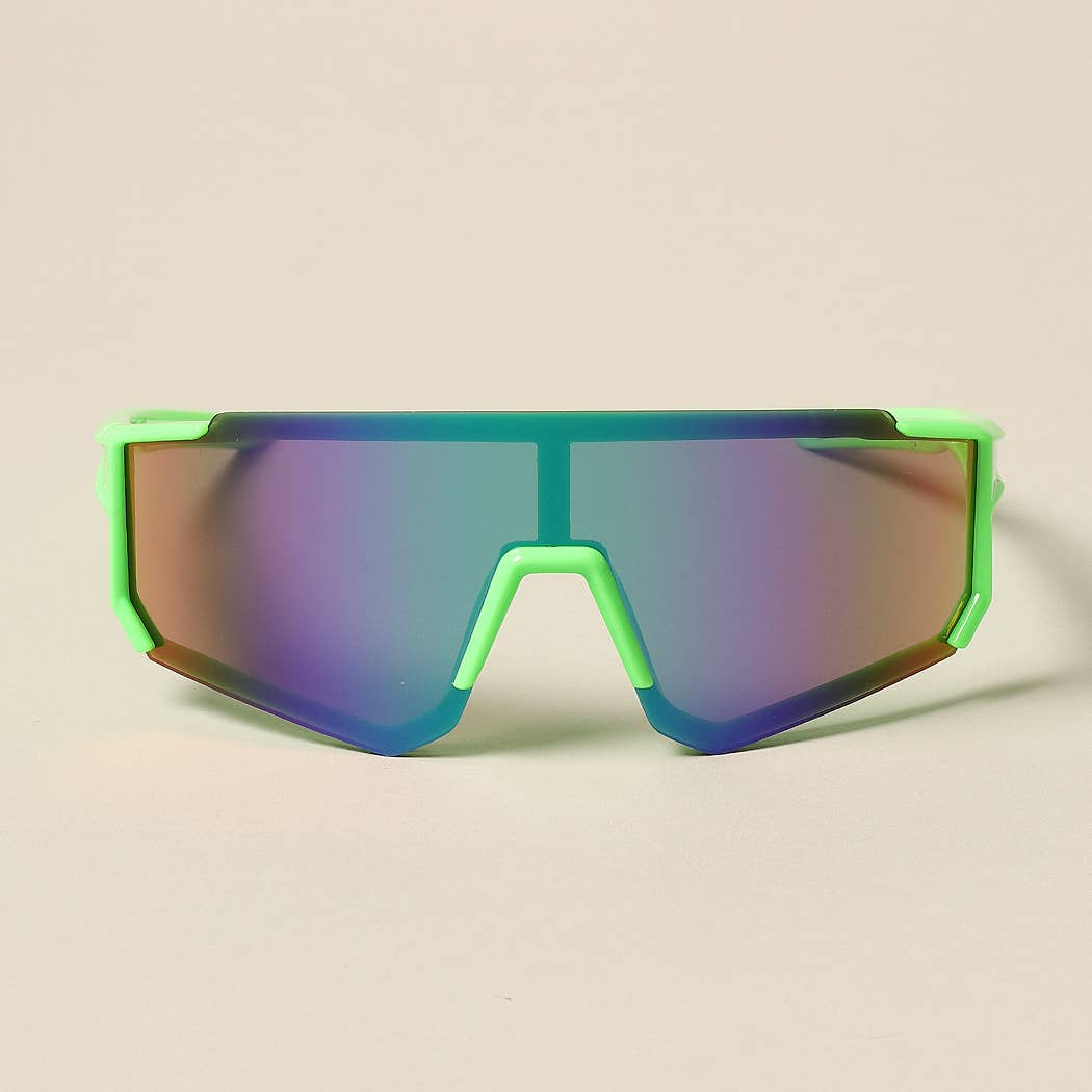 Kids Wrap Around Half Rim Sunglasses