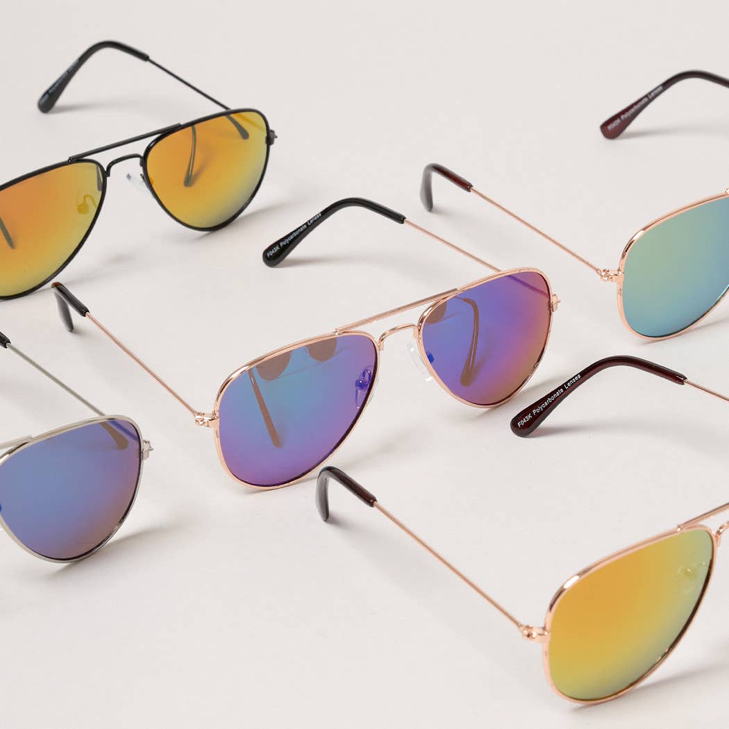 Kids Tinted Aviator Sunglasses