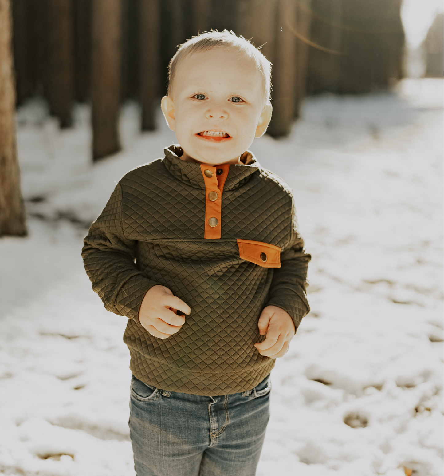 Quilted Pullover