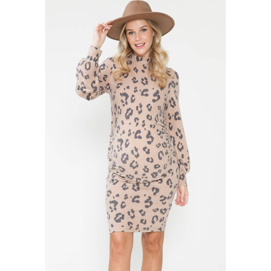 Leopard Maternity Dress