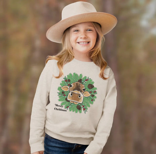 Mooey Christmas Long Sleeve Farm Shirt