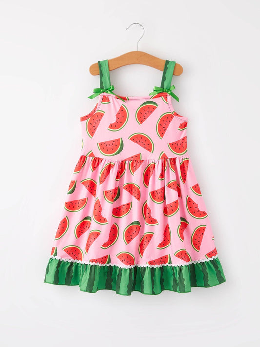 Watermelon Ruffle Dress