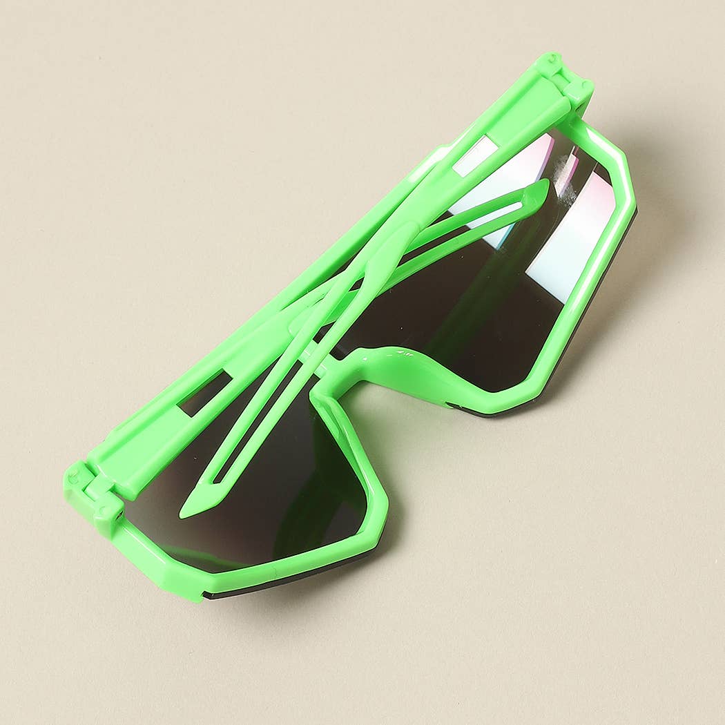 Kids Wrap Around Half Rim Sunglasses