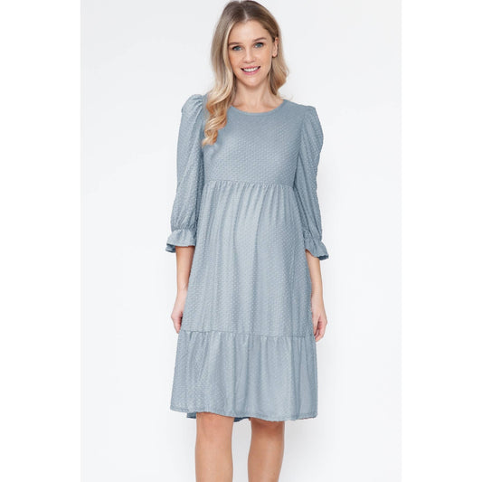 Swiss Dot Maternity Dress