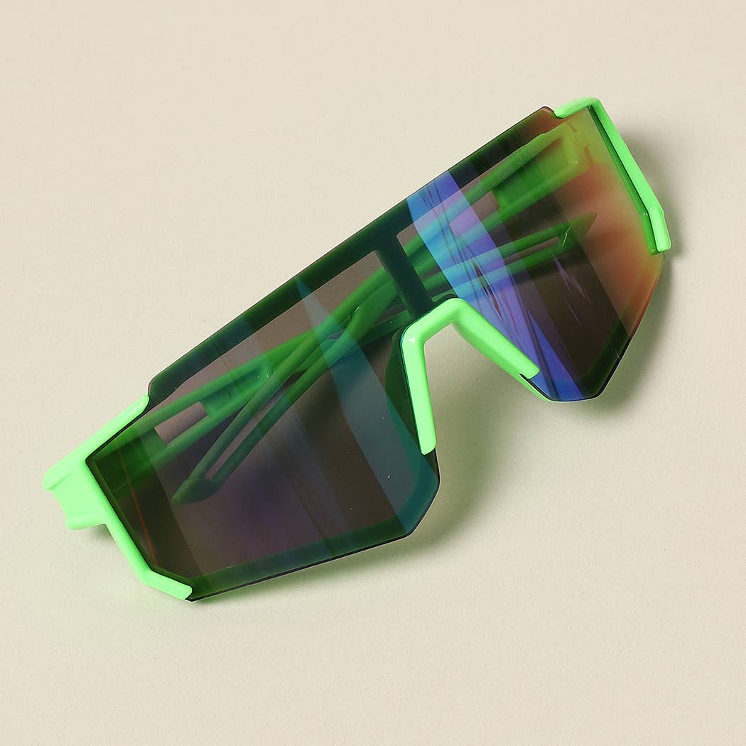 Kids Wrap Around Half Rim Sunglasses