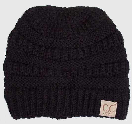 Solid Color C.C. Knit Beanies
