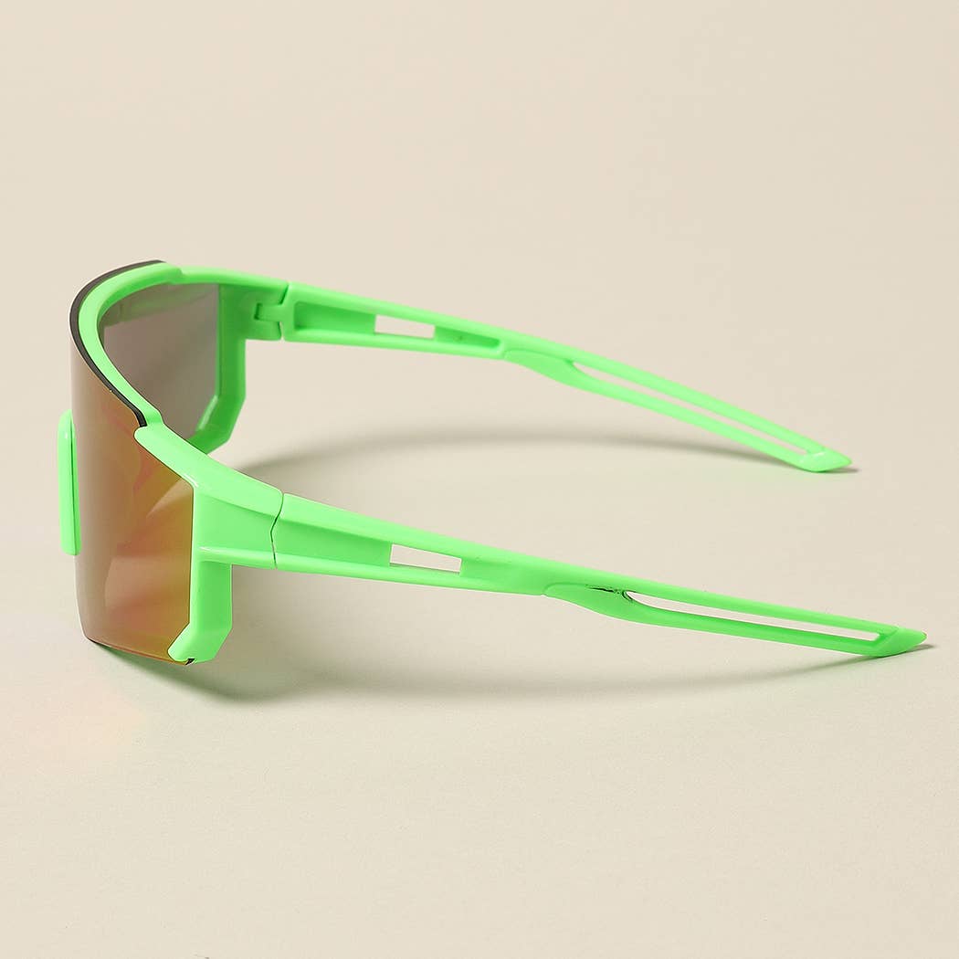 Kids Wrap Around Half Rim Sunglasses