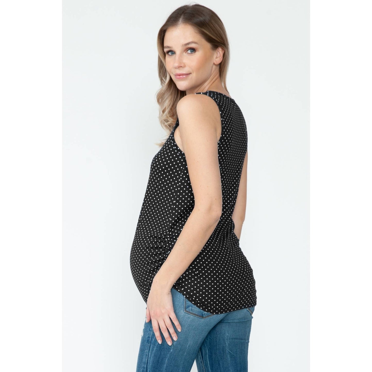 Maternity Polka Dot Tank