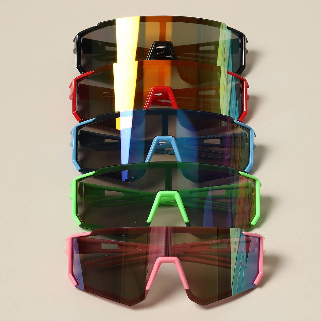 Kids Wrap Around Half Rim Sunglasses