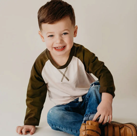 Boys Raglan Baseball Tee