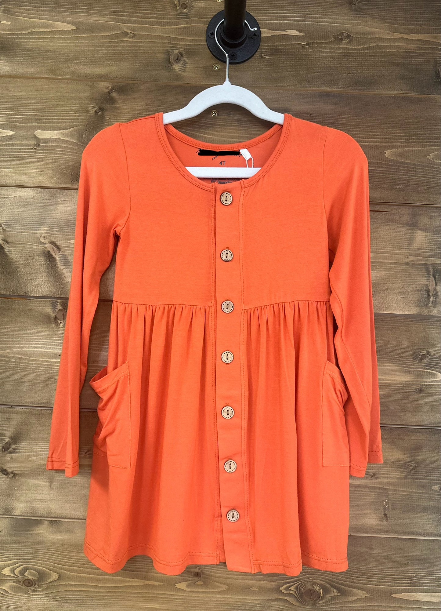 Orange Bamboo Dress