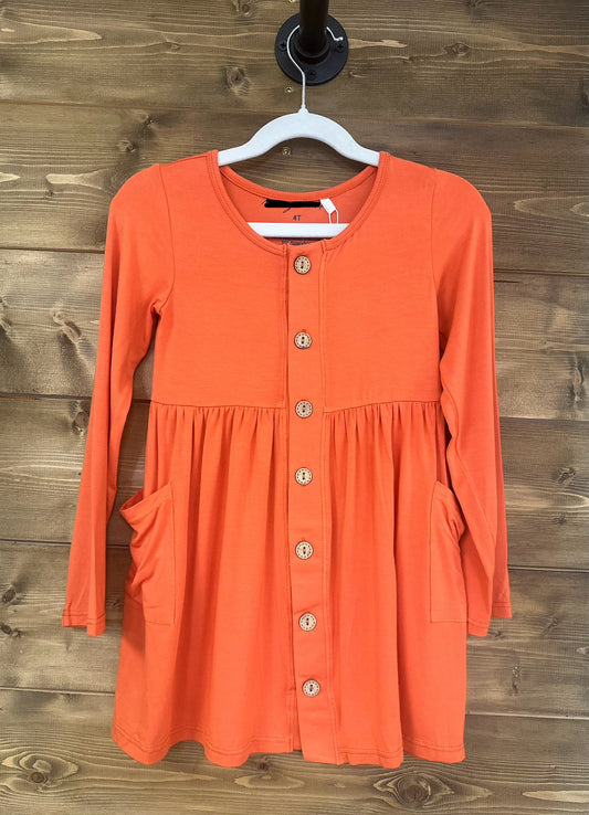 Orange Bamboo Dress