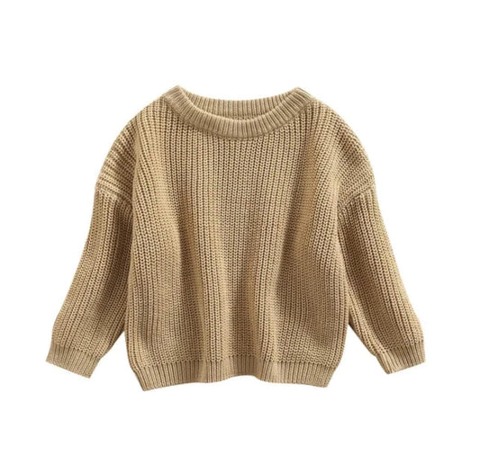 Tan Cable Knit Sweater