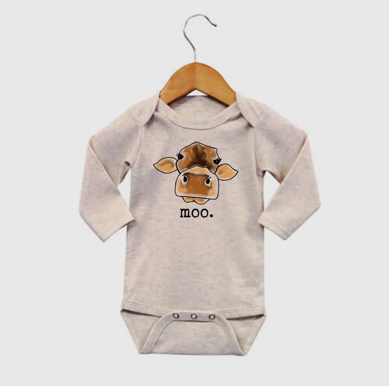 Moo. Cow Onesie