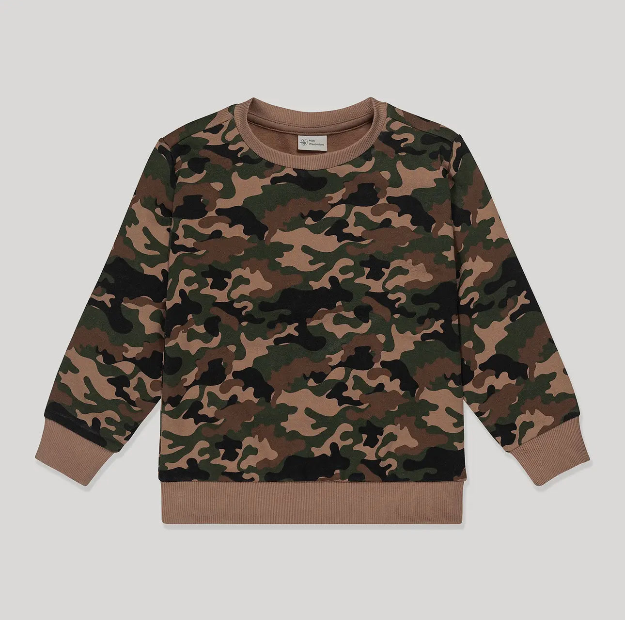 Boys Camo Crewneck