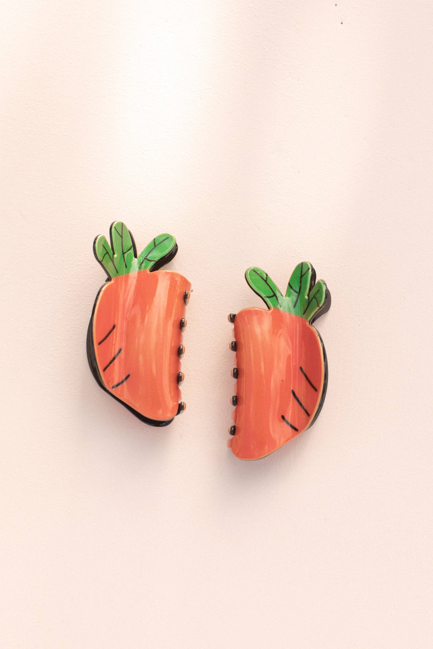 Easter Carrot Hair Clips