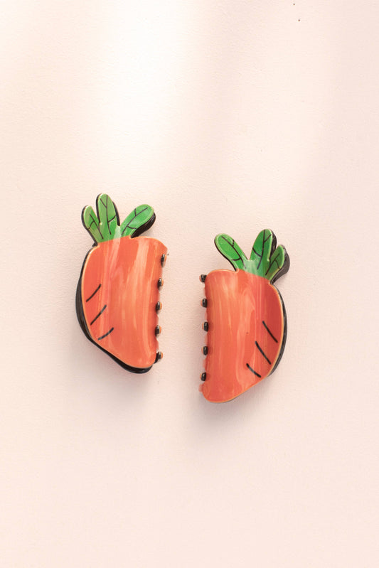 Easter Carrot Hair Clips