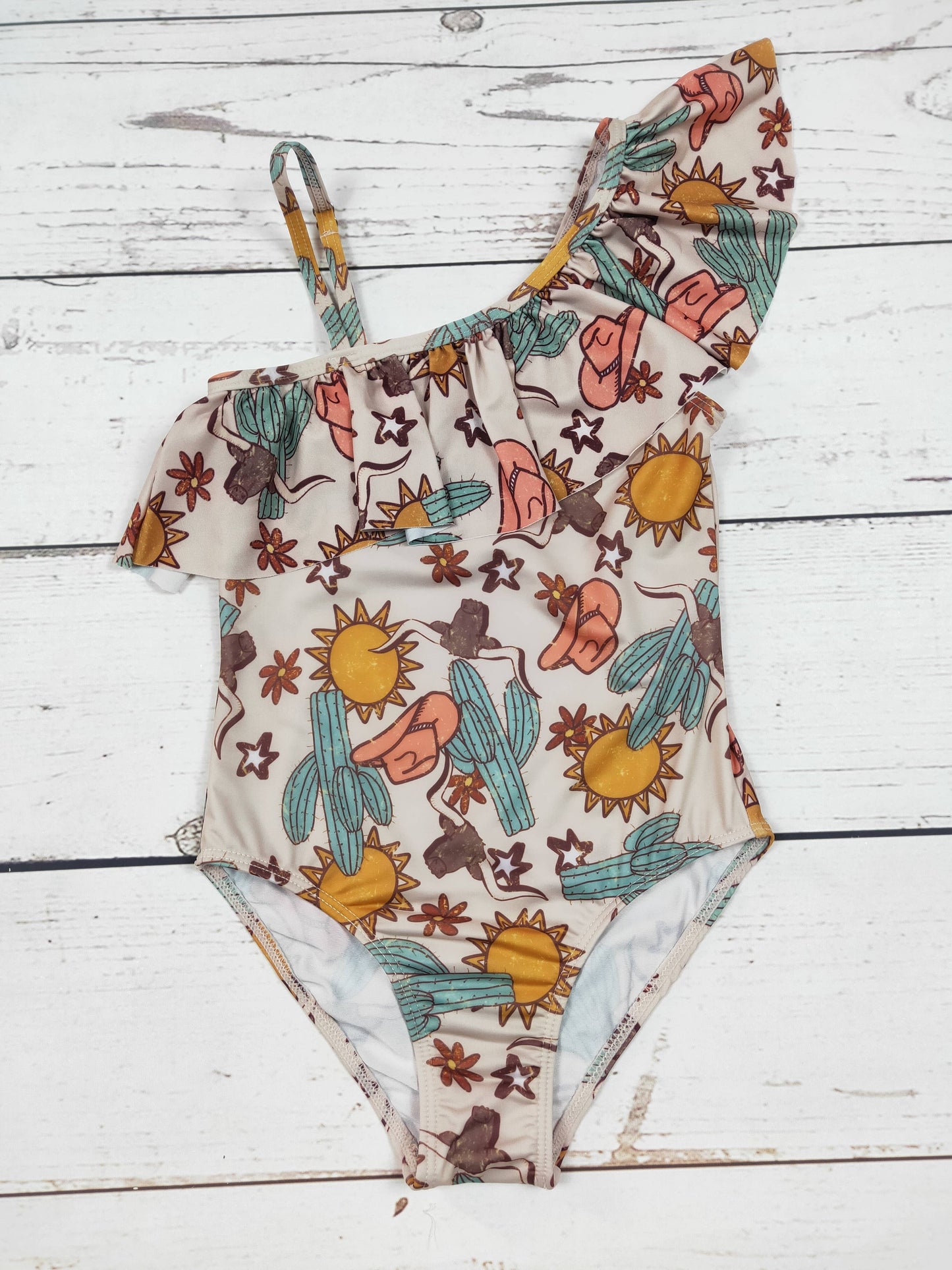 Girls Western One Piece Swim