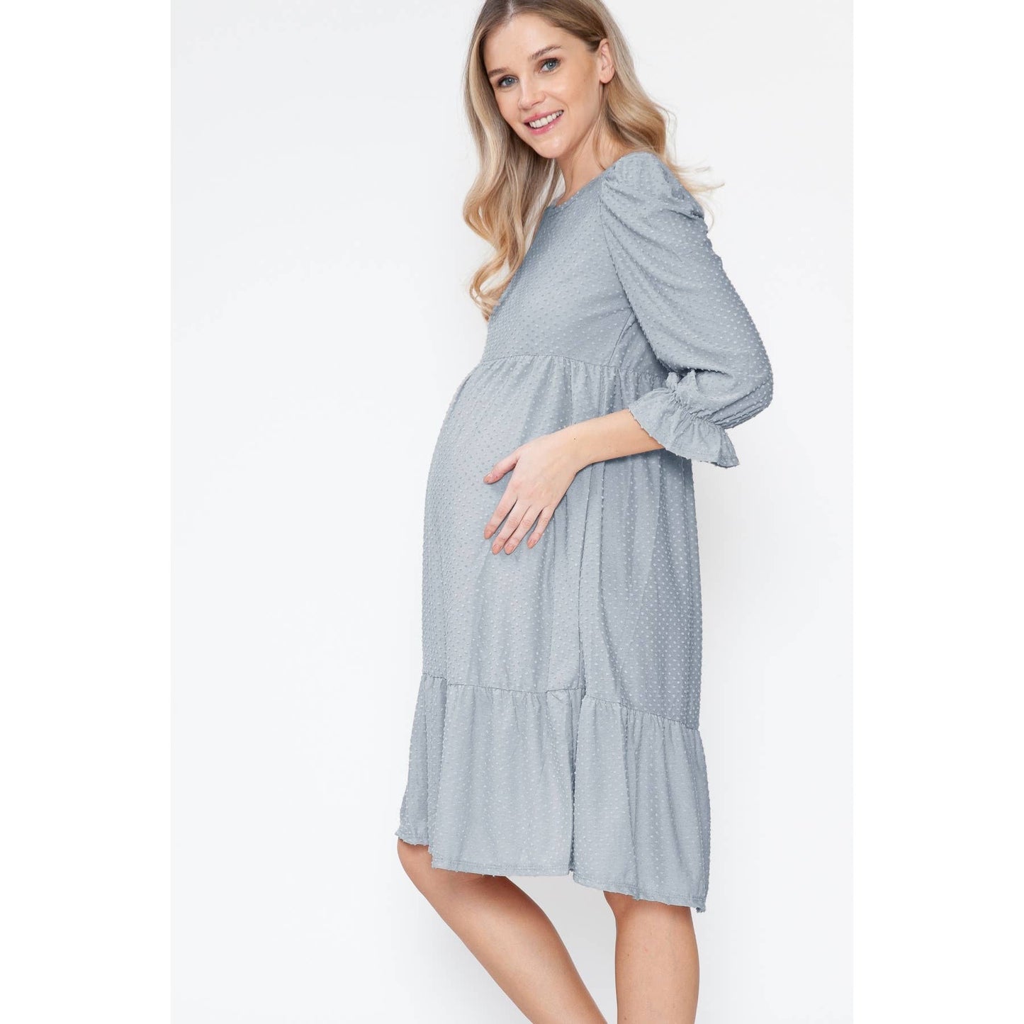 Swiss Dot Maternity Dress