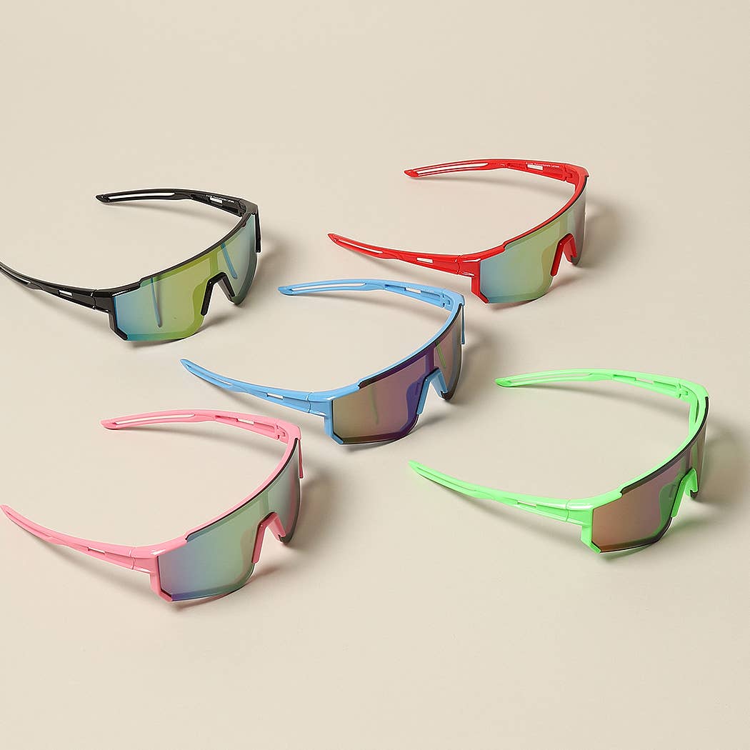 Kids Wrap Around Half Rim Sunglasses